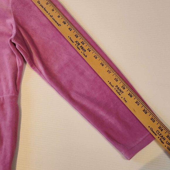 d&co pink, lilac long sleeved, crew neck velour tunic size M - Picture 8 of 10